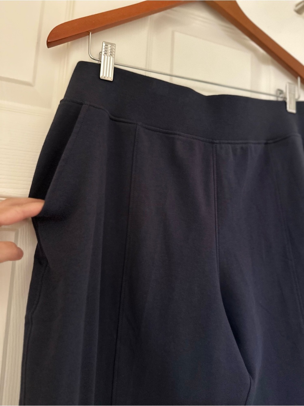 New W/ Imperfections Pact Sz XL Navy Organic Cotton Airplane Tapered Leg Pant - Picture 7 of 13